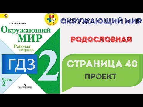 Родословная. Проект. Окружающий мир 2 класс. ГДЗ стр. 40