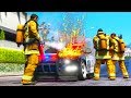 I modified a police car and it caught on fire!! (GTA 5 Mods Gameplay)