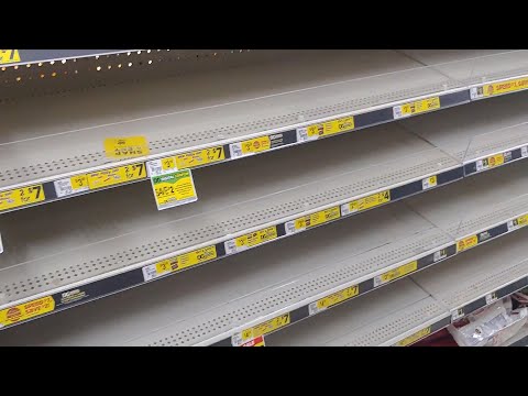 Grocery Shelves Are Empty Again Due to Omicron Surge