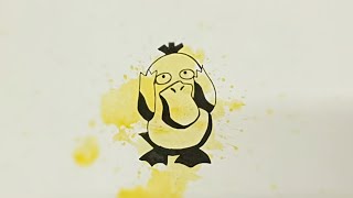 How to draw #psyduck #pokemon step by step for beginners 😀