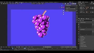 [Demo] Stylized grapes - blender animation nodes; noding-product