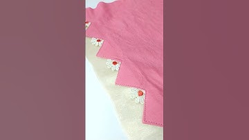 Triangles with Floral Lace Using Sewing Tips and Tricks #shorts #shortsfeed #sewinghacks