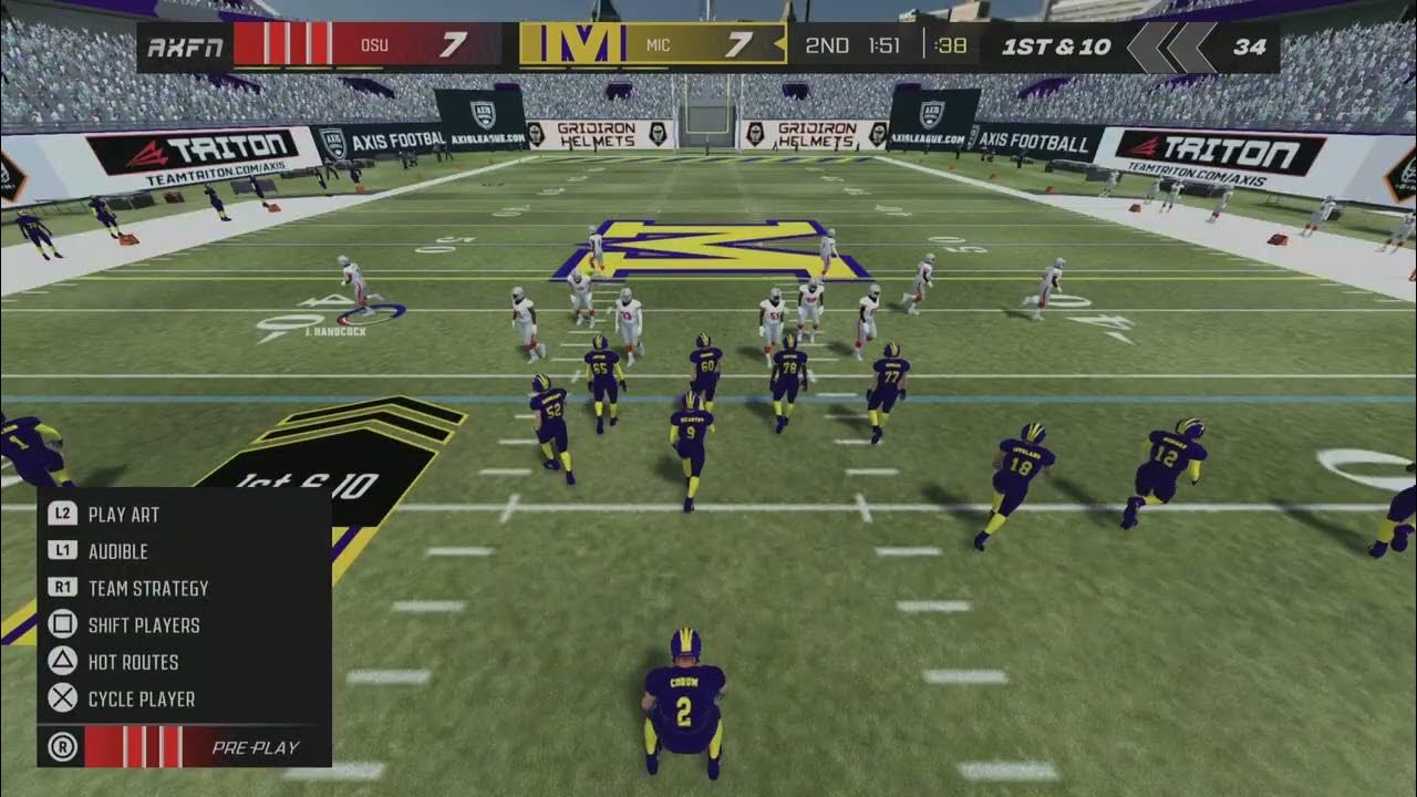 Axis Football 2024 OHIO STATE VS MICHIGAN Axis football gameplay YouTube
