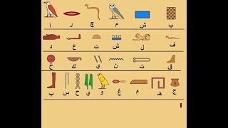 فكرة عامة عن الخط الهيروغليفي المصري