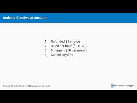Install WordPress on Cloudways in 10 Minutes - 2020 Version and No Domain Name Needed