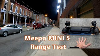 MEEPO MINI 5 ER Max Range Test on Donut Wheels - NNKH