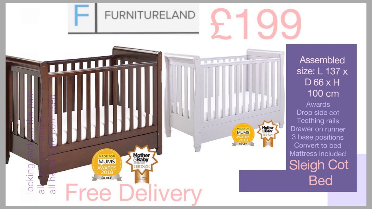 sleigh cot mattress size