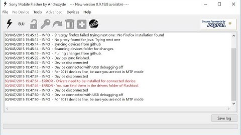✅drivers need to be installed for connected device. flash tool SOLUCION