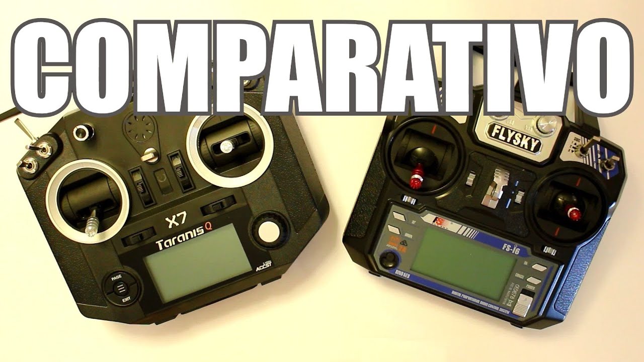 FrSky Taranis Q X7 vs FlySky FS-i6 - COMPARATIVO, ou quase...