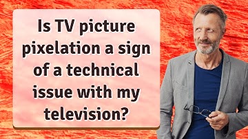 Is TV picture pixelation a sign of a technical issue with my television?