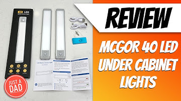 MCGOR 40 LED-onderkastverlichting UNBOXING & REVIEW Hoe u de automatische nachtlamp kunt opladen ...