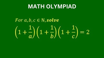 A Very Nice Math Olympiad Problem | Solve for (a,b,c) | Algebra