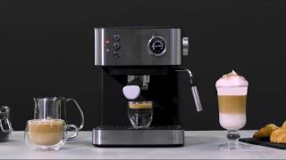 Cafetera superautomática  Cecotec Power Matic-ccino 9000 Serie Nera,  19bar, 1500W, 1.7L, Molinillo integ, Negra