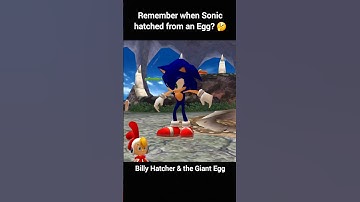 When Sonic hatched from an Egg 🤔 #sonic #shorts