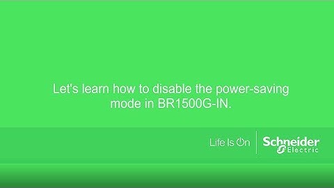 How to disable the power-saving mode in BR1500G-IN