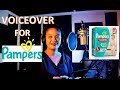 VOICEOVER RECORDING FOR PAMPERS! | Voiceover Flowers