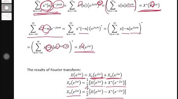 數位訊號處理 Digital Signal Processing: 2.8 Symmetry Properties of the Fourier Transform