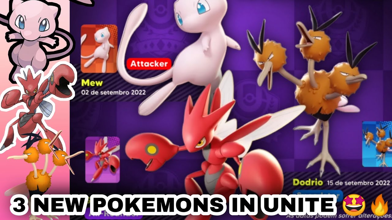 ◓ Pokémon UNITE: Próximo Passe de Batalha será com Mew, novos Pokémon e  novidades em setembro