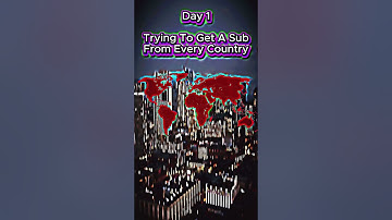 Trying To Get A Sub From Every Country, Day 1. #geography #world #countries #edit #shorts #subscribe