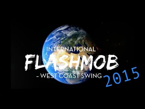 International Flashmob West Coast swing around the world 2015