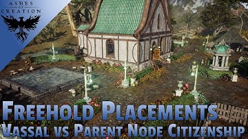 Ashes of Creation - FREEHOLD Placement in Vassal Nodes