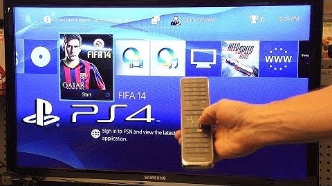 How to use your TV Remote Control on Your PS4