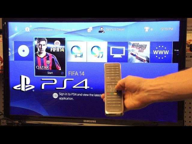 metaal ritme Radioactief How to use your TV Remote Control on Your PS4 - YouTube