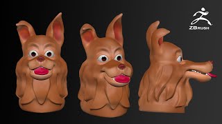 TimeLapse Sculpting Stylized DOG  in ZBrush