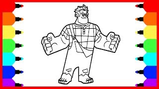 How to Draw Ralph - Wreck-It Ralph Coloring Pages. Kids Learn Drawing. Art Colors for Children screenshot 2