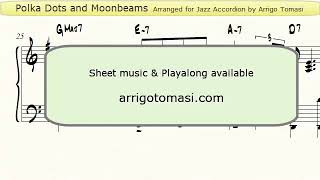 Polka Dots and Moonbeams - Jazz Accordion sheet music chords