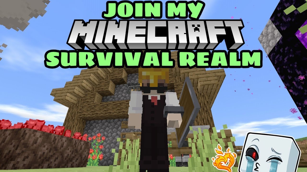 Join My Minecraft Survival Realm | Minecraft Bedrock Edition - YouTube