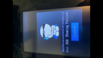 CR6 printing BKM for error 202 (homing failed).