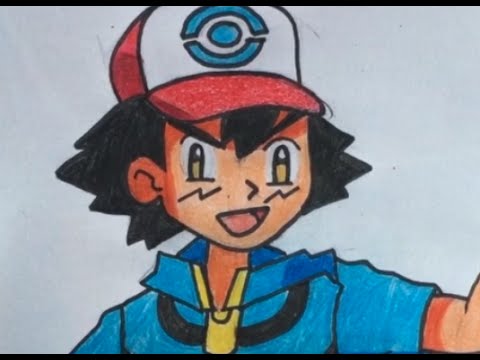 Como desenhar o Ash - Pokemon 