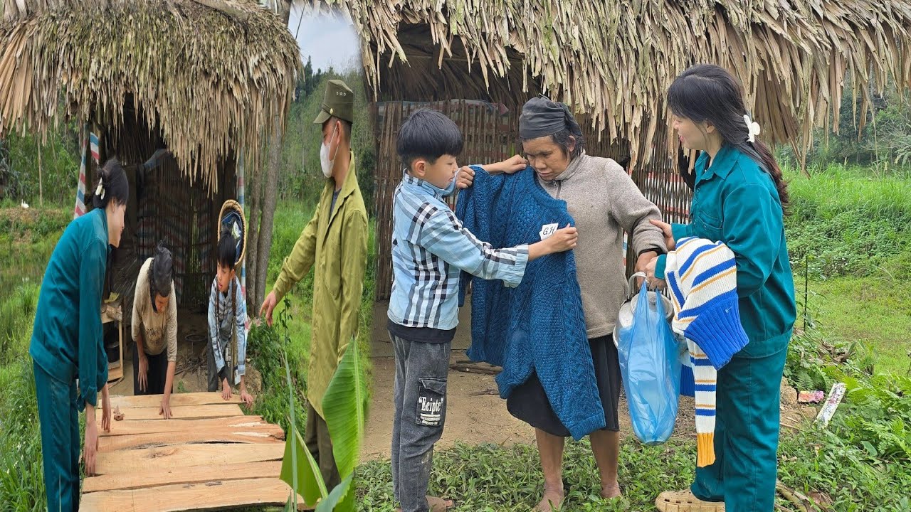 Full Video: Poor boy's daily life of meeting the old woman and the help of two kind police officers