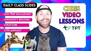 Daily Class Slides for the WHOLE YEAR | Editable Powerpoint and Google Slides