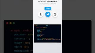 #video #developer #css Modern Social Icons Hover Effect Using HTML CSS #javascript #programming #ui