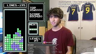 2-time Champ goes for World Record (10 million) in NES tetris