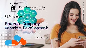 Pharmaceutical Website Walkthrough | Wordpress| | Free HTML Template | PageDeveloper.Studio