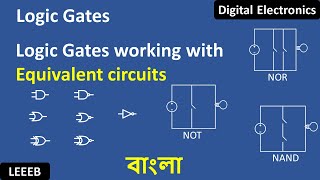 What is Logic Gate | How Logic gates work [ in Bangla ] | Equivalent circuits of Logic Gates working