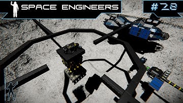 Designing The Moon Base Mining Rig - Space Engineers LP - E28
