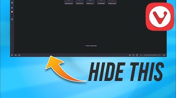 How to Hide the Bottom Bar in the Vivaldi Browser