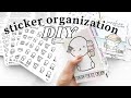 Planner sticker organization diy  organize with me