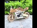 Diy superbike motorcycle from cardboard by sata production