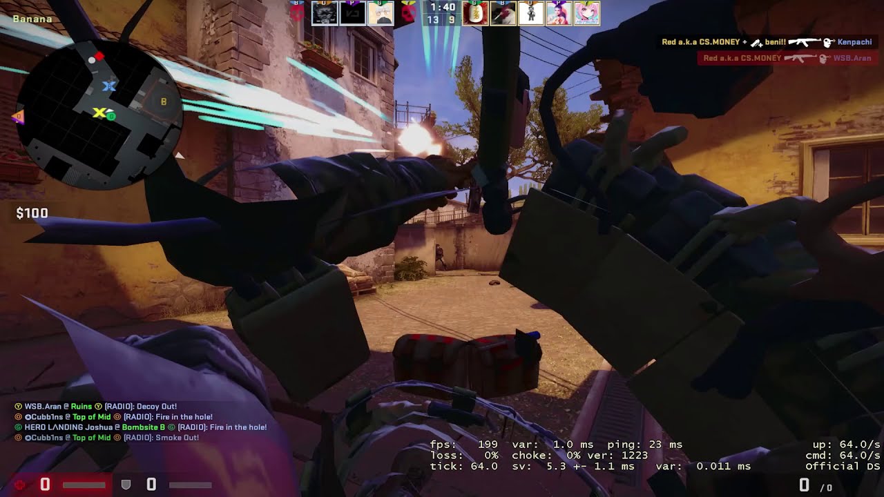 CSGO - insane ferrari peek or hack !?