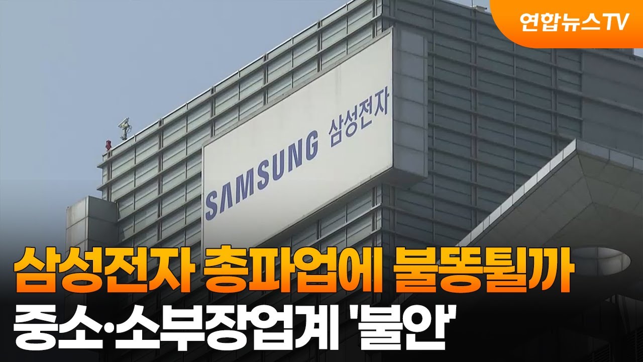 삼성전자 총파업에 불똥튈까…중소·소부장업계 '불안' / 연합뉴스TV (YonhapnewsTV)