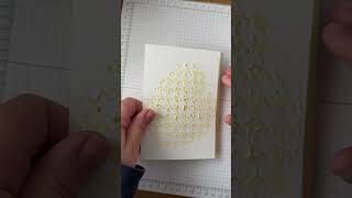 How to use Stampin’ Up Embossing Paste on a quick card… #cardmaking