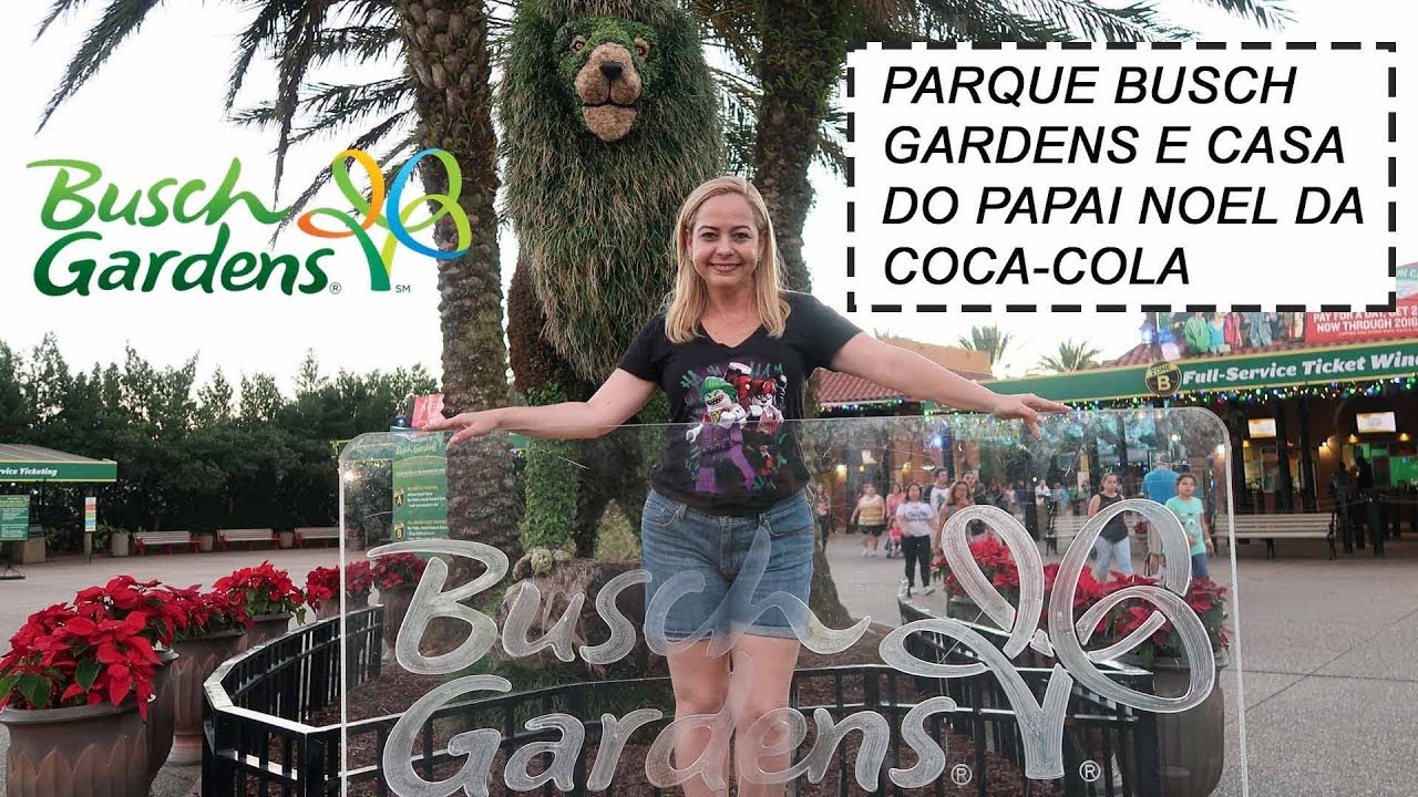 Parque Busch Garden Montanha Russa Casa Do Papai Noel Da Coca