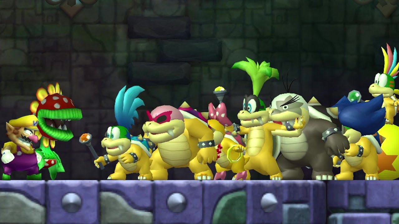Can Wario & Petey Piranha Beat All Koopalings At Once in New Super Mario Bros. Wii?