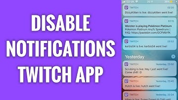 How To Disable Notifications On Twitch App