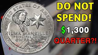 Do NOT Spend This 2022P Wilma Mankiller Quarter, Worth Up To $1,300? Quarter Dollar Coin